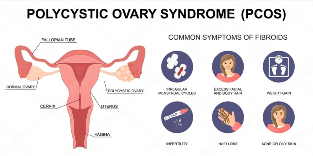 common symptoms of Polycystic Ovary Syndrome